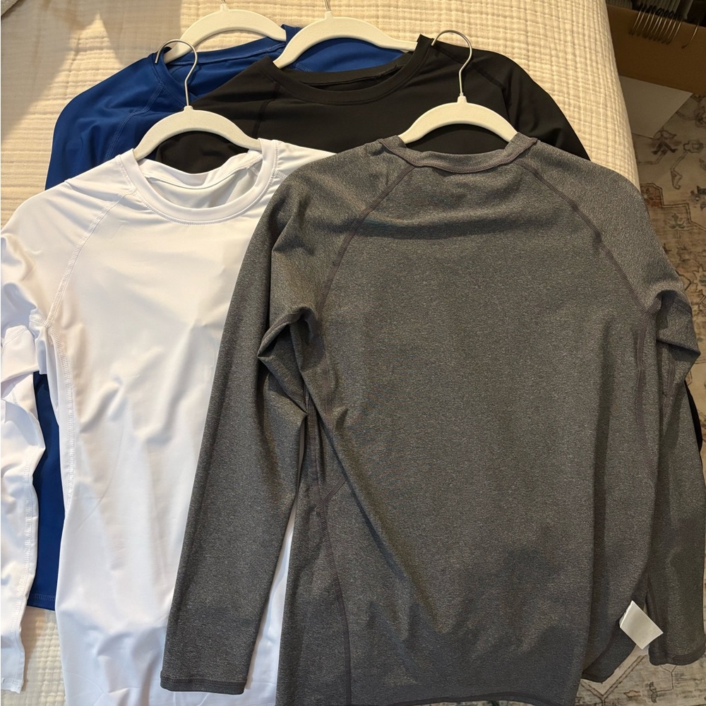 Amazon Long Sleeve Tees - Black, White, Gray, Blue